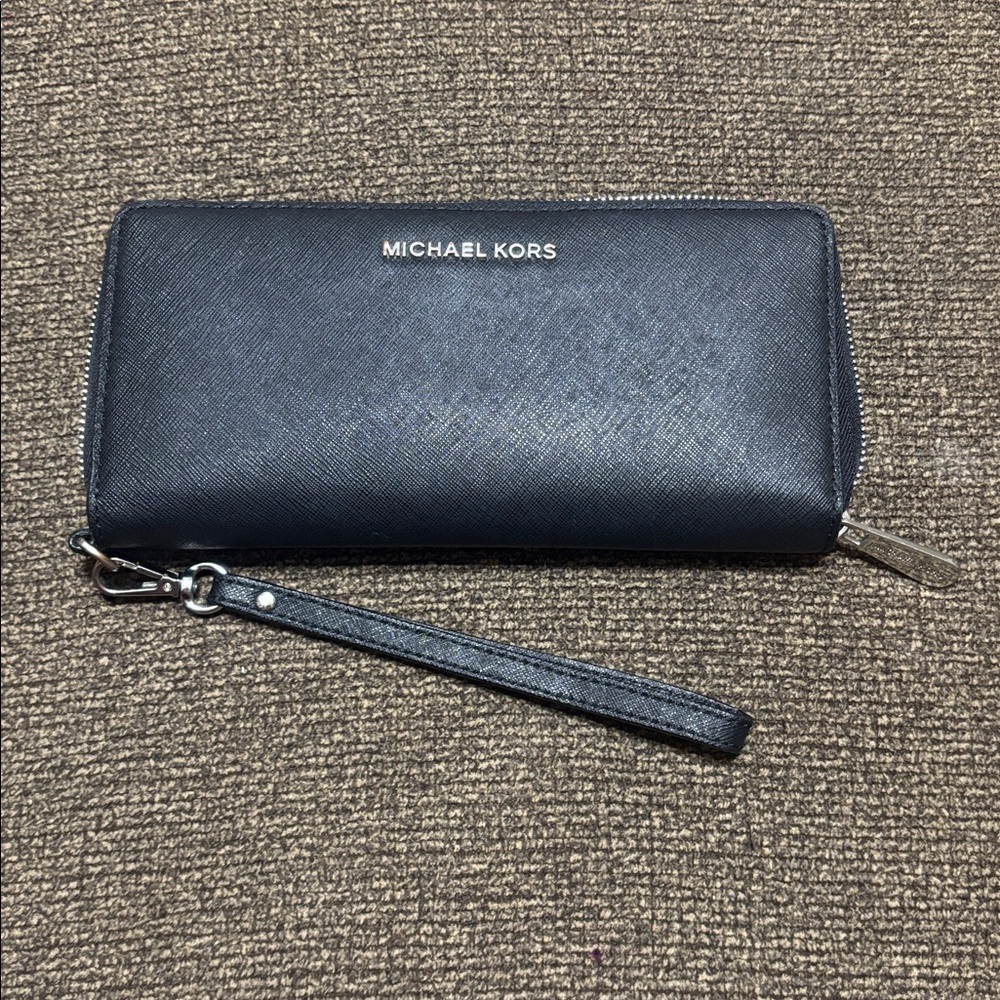 Michael Kors Black Wristlet Clutch